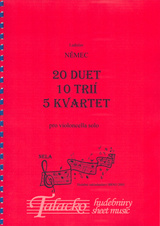 20 duet, 10 trií, 5 kvartet pro cella